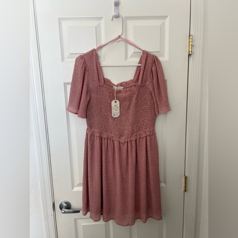Love Riche Pink Floral Dress